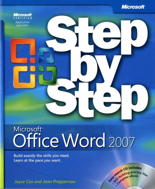 Microsoft® Office Word 2007 Step by Step used book depot