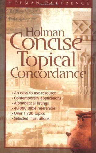 Holman Concise Topical Concordance (Holman Reference) used book depot