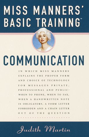 Miss Manners' Basic Training: Communication used book depot