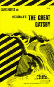 Fitzgerald's The Great Gatsby (Cliffs Notes) used book depot
