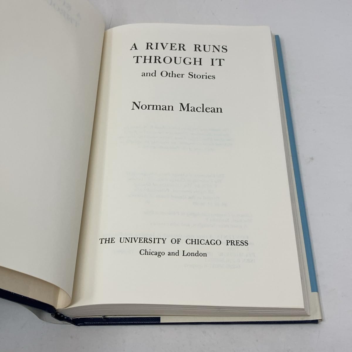 A River Runs Through It, and Other Stories used book depot