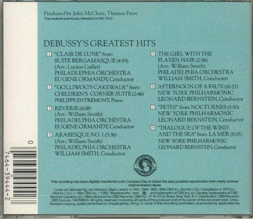 Debussy's Greatest Hits used book depot