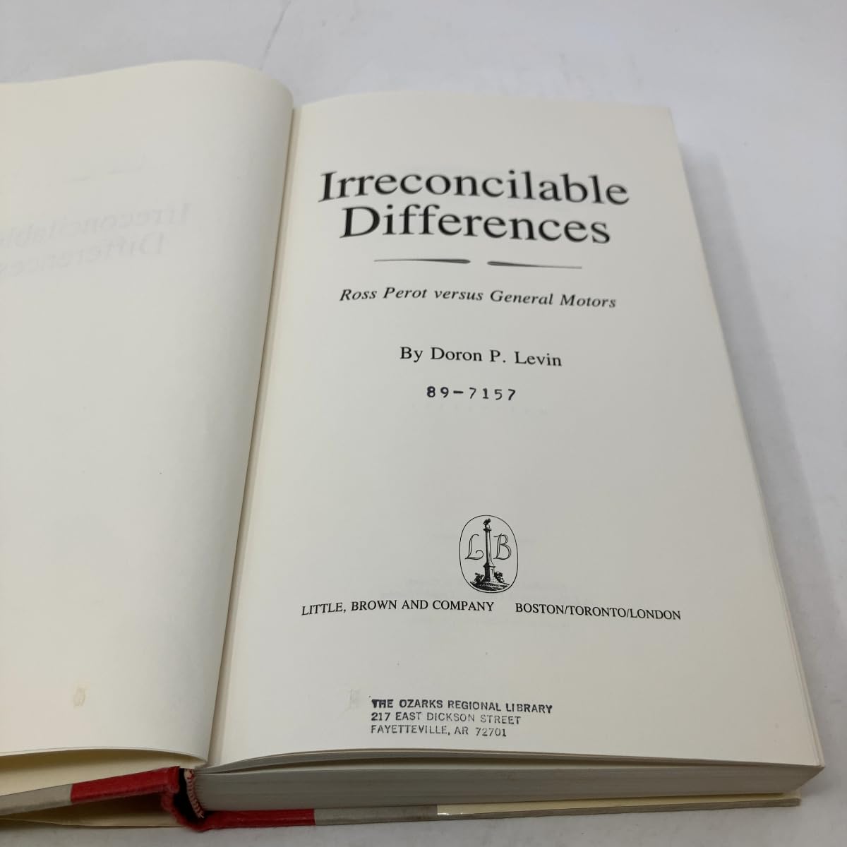 Irreconcilable Differences: Ross Perot Versus General Motors used book depot
