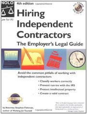 Hiring Independent Contractors : The Employer's Legal Guide (Hiring Independent Contractors) used book depot