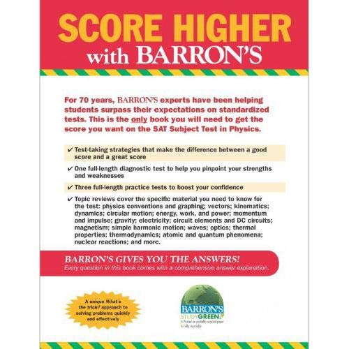 Barron's SAT Subject Test Physics used book depot