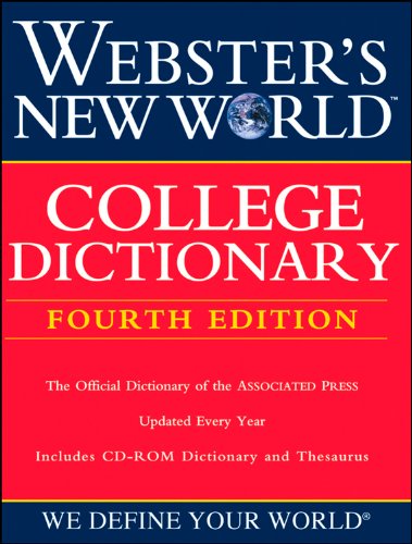 Webster's New World College Dictionary, Fourth Edition (Book with CD-ROM)