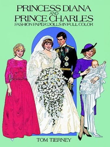 Princess Diana and Prince Charles Fashion Paper Dolls in Full Color