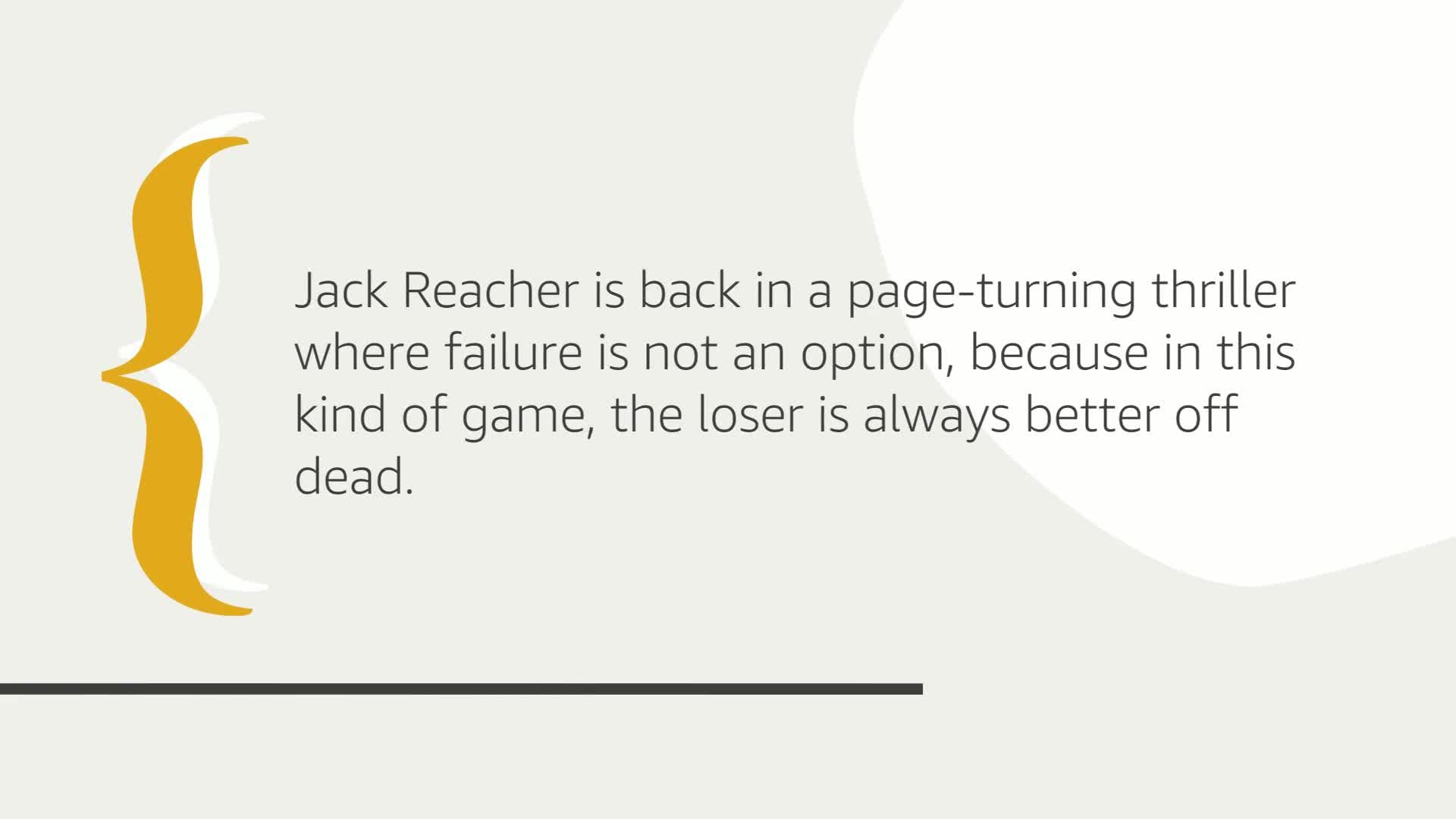 Better Off Dead A Jack Reacher Novel used book depot