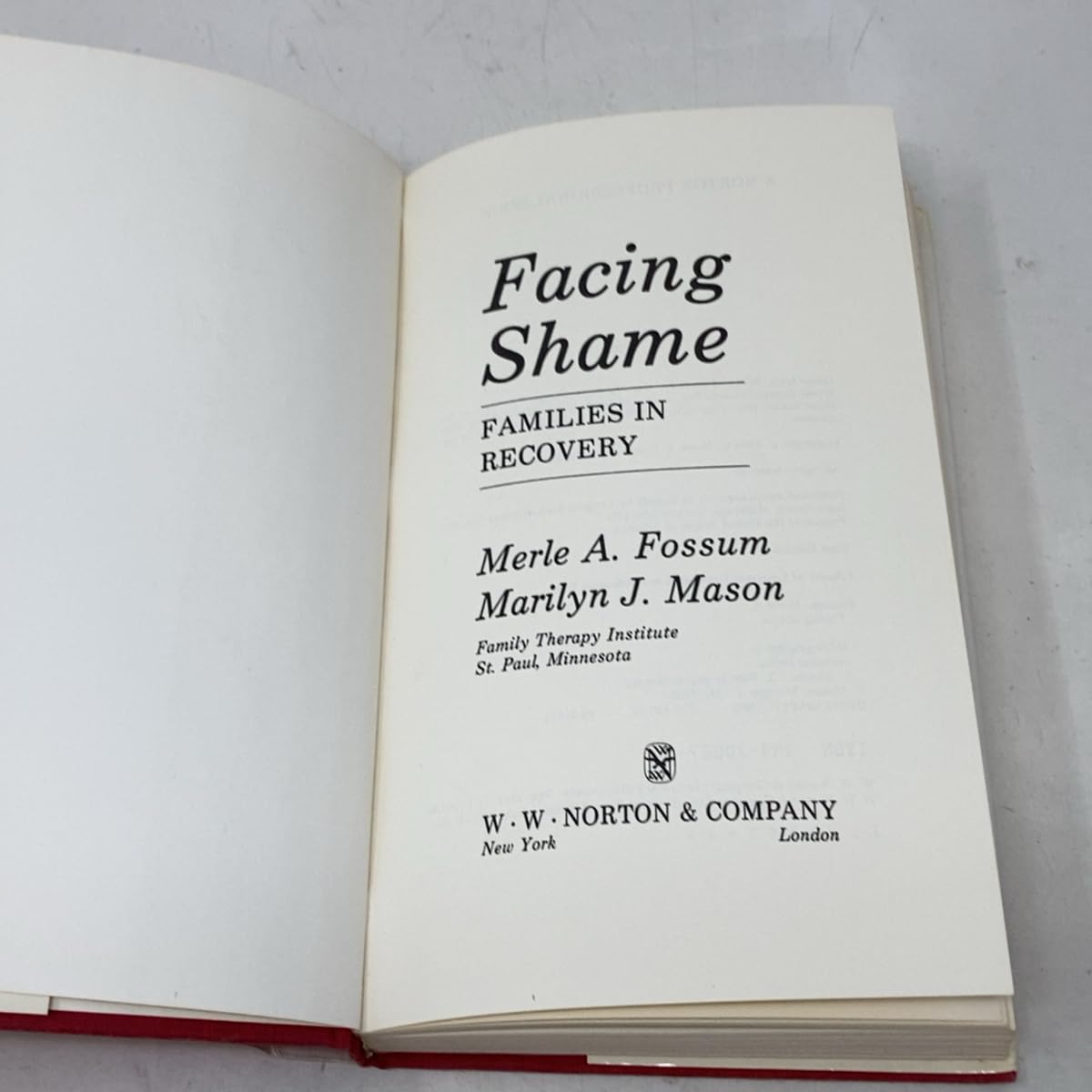 Facing Shame, Families in Recovery