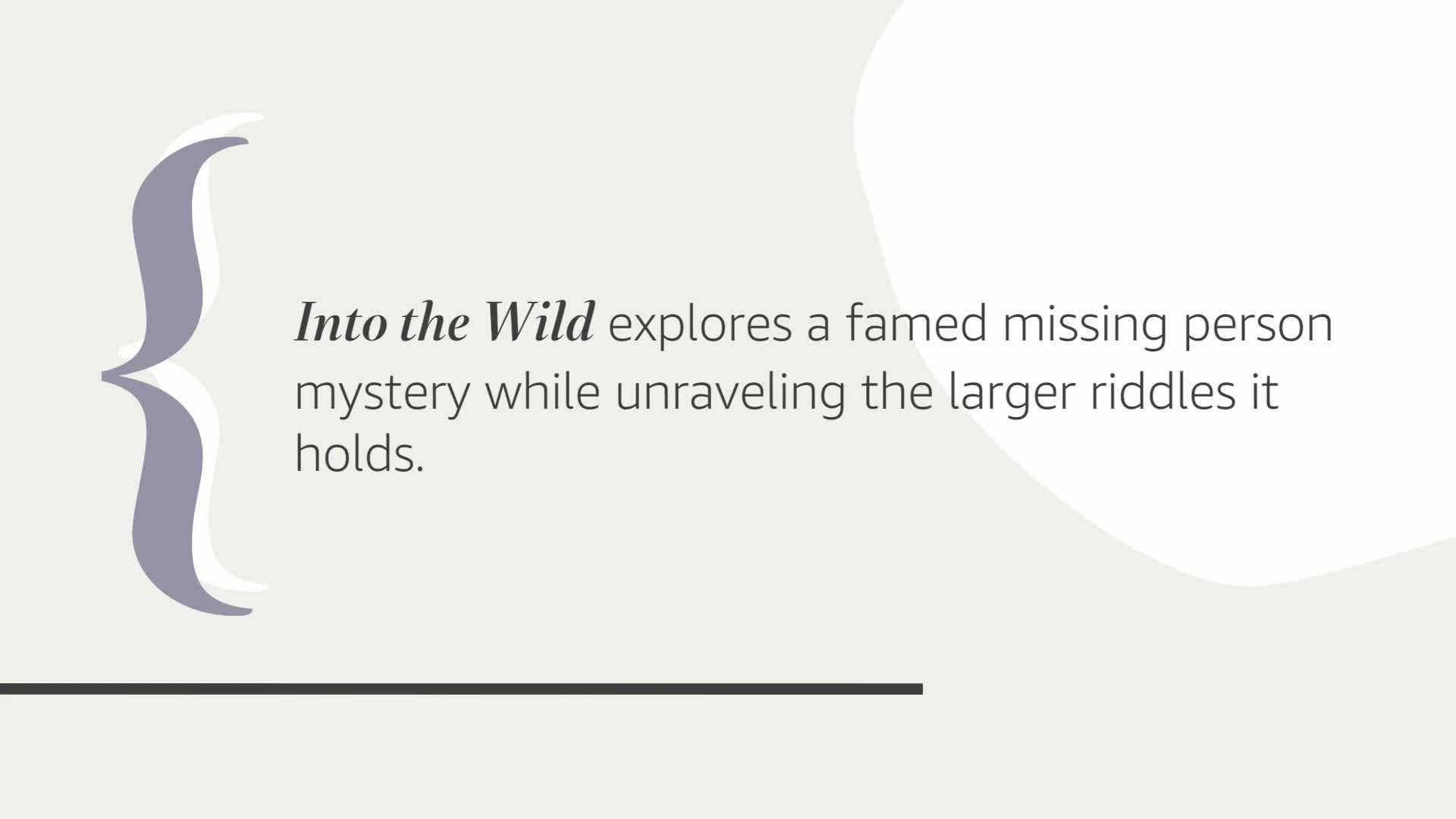 Into the Wild used book depot