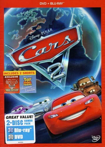 Cars 2 (Two-Disc Blu-ray / DVD Combo in DVD Packaging) used book depot