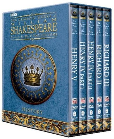 BBC Shakespeare Histories DVD Giftbox (Henry IV Parts 1 and 2, Henry V, Richard II and Richard III) used book depot