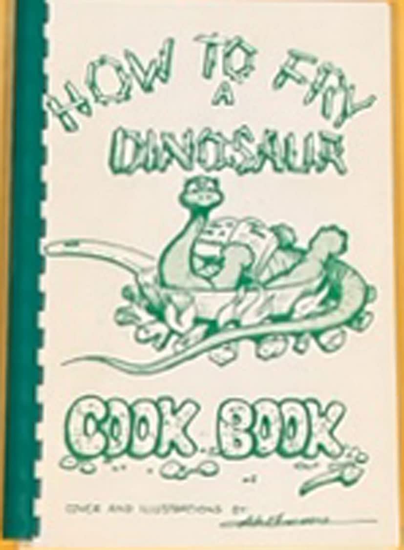 How to Fry a Dinosaur Cookbook 1989 Shepherd's Nook Staff Boo Summers and Vi Hummel used book depot