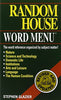 Random House Websters Word Menu Glazier, Stephen