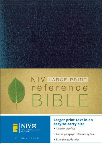NIV Personal-Size Reference Bible, Navy Blue used book depot