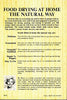 Food Drying At Home the Natural Way Beyer, Bee