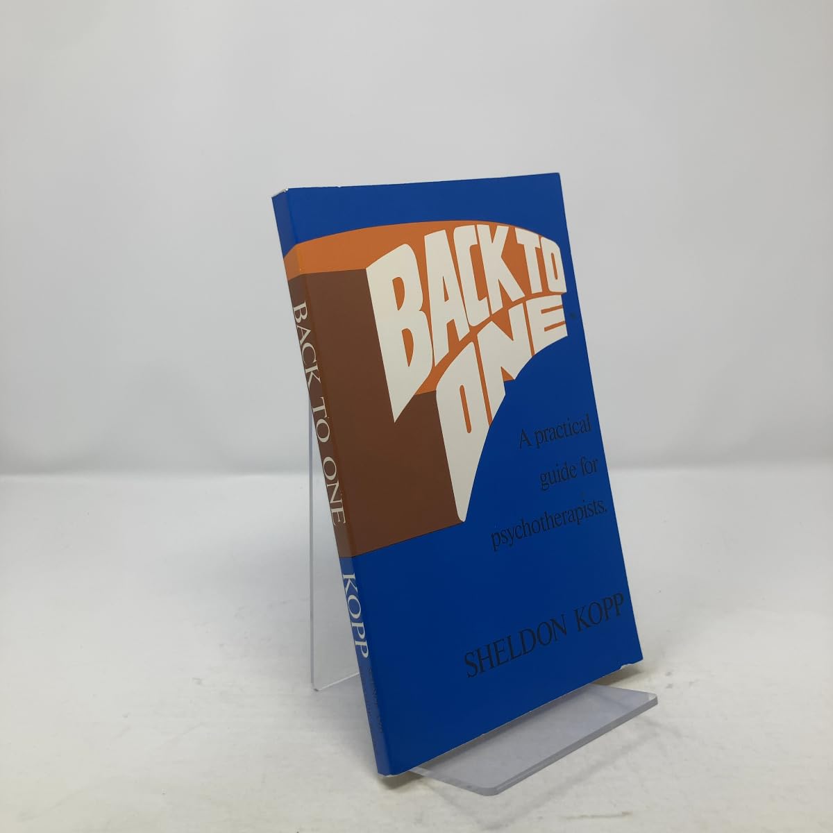 Back to One: Practical Guide for Psychotherapists used book depot