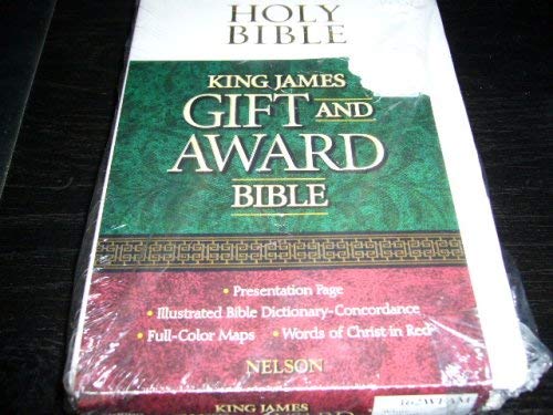 KING JAMES GIFT AND AWARD BIBLE 162WFAM used book depot
