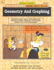 Masterminds Riddle Math for Middle Grades: Geometry and Graphing: Reproducible Skill Builders and Higher Order Thinking Activities Based on NCTM Standards used book depot