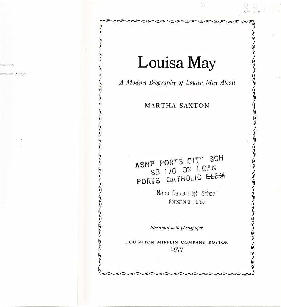 Louisa May: A Modern Biography of Louisa May Alcott used book depot