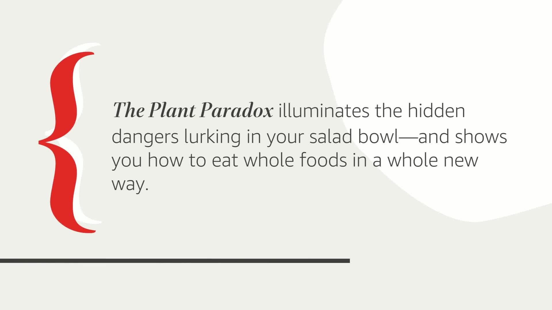 The Plant Paradox: The Hidden Dangers in "Healthy" Foods That Cause Disease and Weight Gain (The Plant Paradox, 1) used book depot