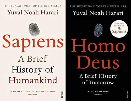 By Yuval Noah Harari A Brief History Of Humankind Sapiens & Homo Deus: A Brief History Of Tomorrowpaperback used book depot