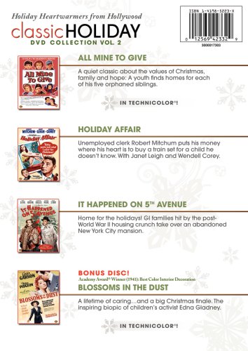 Warner Brothers Classic Holiday Collection, Vol. 2 (All Mine to Give / Holiday Affair / It Happened on 5th Avenue / Blossoms in the Dust) [DVD] used book depot