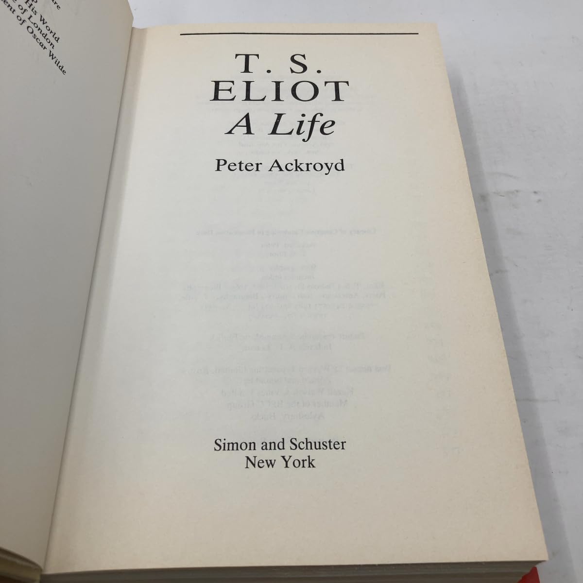 T.S. Eliot: A Life