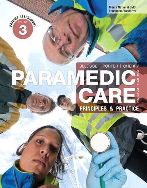 Paramedic Care: Principles & Practice, Volume 3: Patient Assessment (4th Edition) used book depot