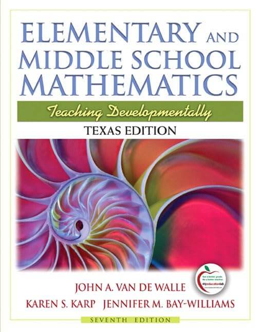 Elementary and Middle School Mathematics: Teaching Developmentally, 7th Edition used book depot
