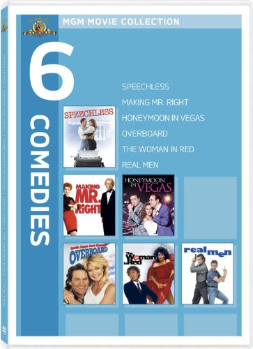 MGM Movie Collection - 6 Comedies (Speechless / Making Mr. Right / Honeymoon in Vegas / Overboard / The Woman in Red / Real Men) used book depot