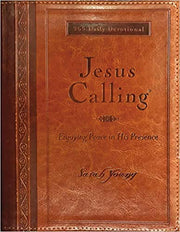 [By Sarah Young] Jesus Calling (Large Print Leathersoft): Enjoying Peace in His Presence (with Full Scriptures) [ Imitation Leather ] Best selling book for-|Christian Devotionals (Books)| used book depot