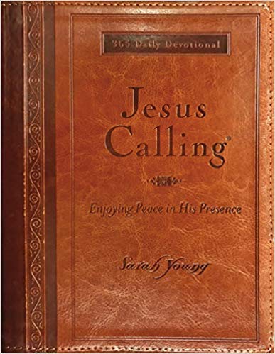 [By Sarah Young] Jesus Calling (Large Print Leathersoft): Enjoying Peace in His Presence (with Full Scriptures) [ Imitation Leather ] Best selling book for-|Christian Devotionals (Books)| used book depot