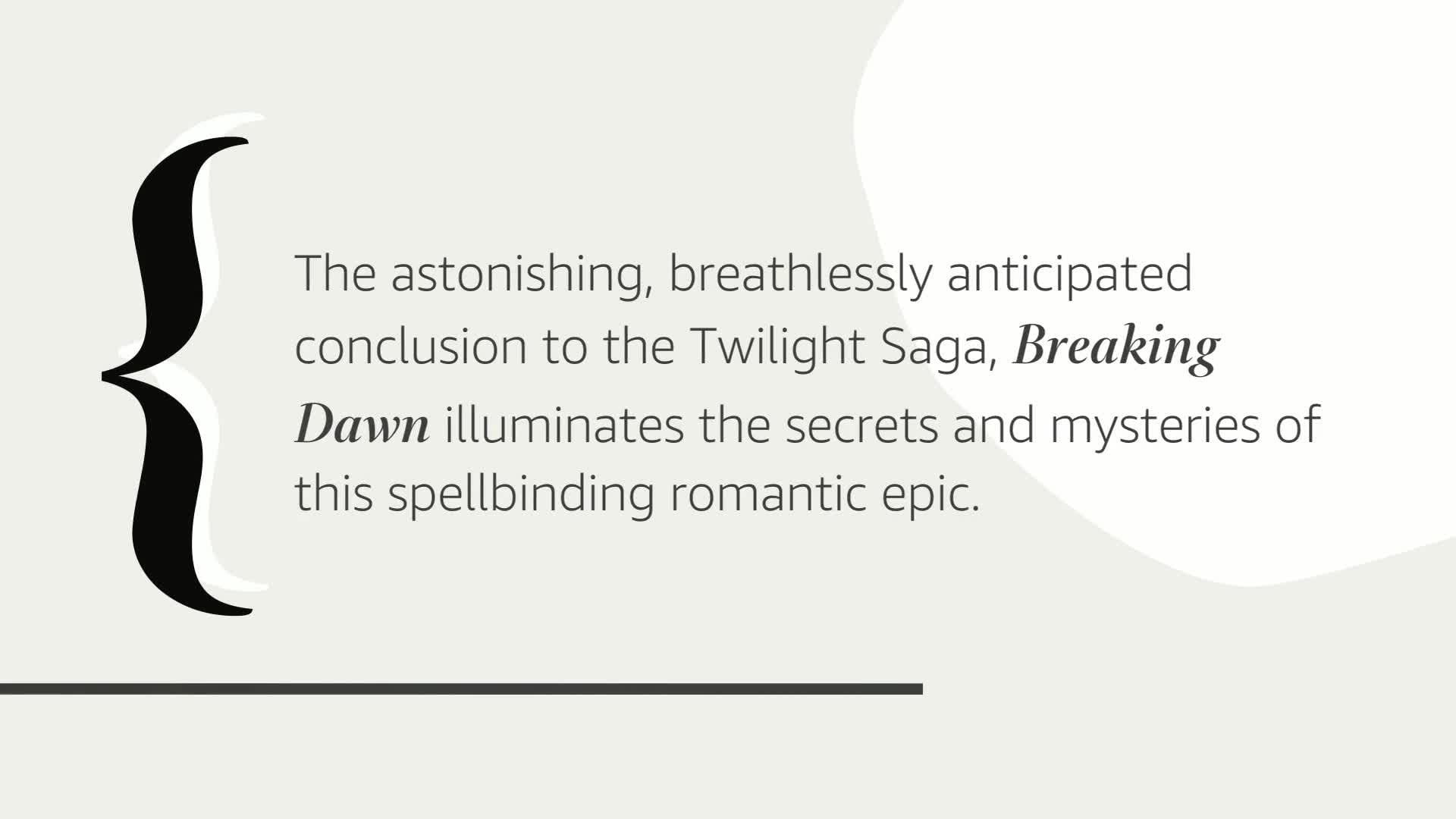 Breaking Dawn (The Twilight Saga, Book 4) used book depot