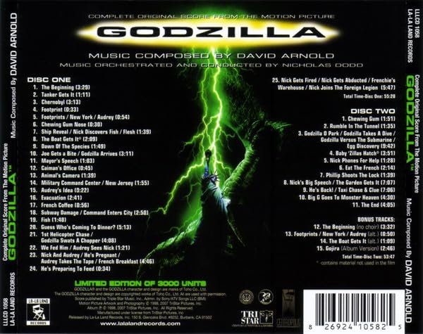 Godzilla (Complete Original Score) used book depot