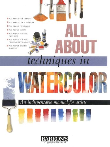 All About Techniques in Watercolor used book depot