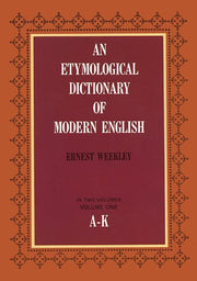 Etymological Dictionary of Modern English (A-K) used book depot