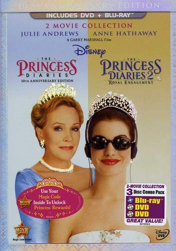 The Princess Diaries: Two-Movie Collection (Three-Disc Combo Blu-ray/DVD Combo in DVD Packaging) used book depot