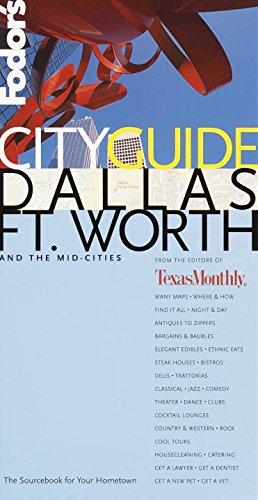 Fodor's CITYGUIDE Dallas/Ft. Worth, 1st Edition (Fodor's Cityguides, 1) used book depot
