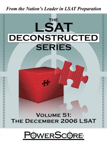 The PowerScore LSAT Deconstructed Series: Volume 51 (The LSAT Deconstructed Series) used book depot