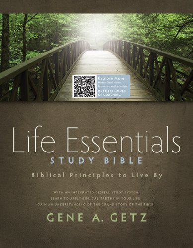 Life Essentials Study Bible, Hardcover Indexed: Biblical Principles to Live By used book depot