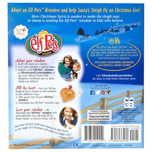 The Elf on the Shelf Pets: A Reindeer Tradition Plush with storybook used book depot