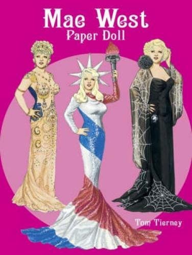 Mae West Paper Doll Dover Celebrity Paper Dolls Tom Tierney