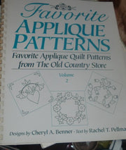 Favorite Applique Patterns Volume 2 (Favorite Applique Quilt Patterns from the Old Country Store) used book depot