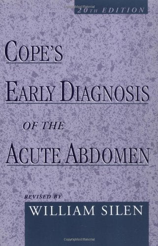 Cope's Early Diagnosis of the Acute Abdomen used book depot