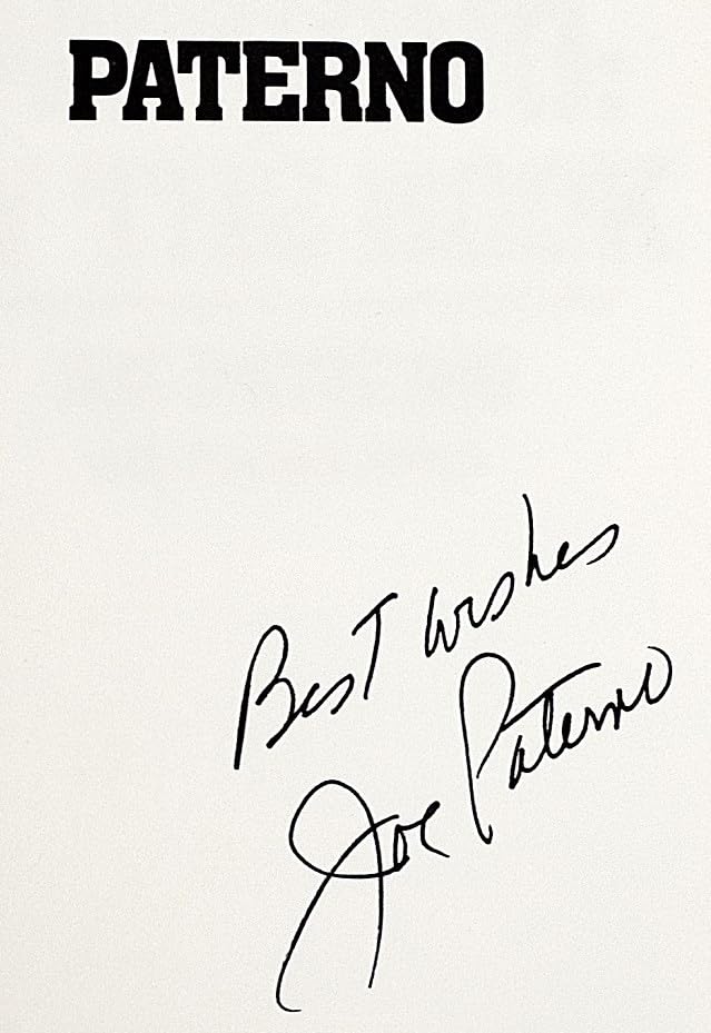 Paterno: By the Book used book depot