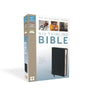 NIV, Thinline Bible, Bonded Leather, Navy, Red Letter Edition Zondervan