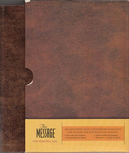 The Message: Numbered Edition, Brown, Leatherlook Peterson, Eugene H