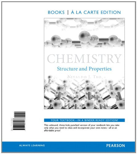 Chemistry: Structure and Properties, Books a la Carte Edition used book depot