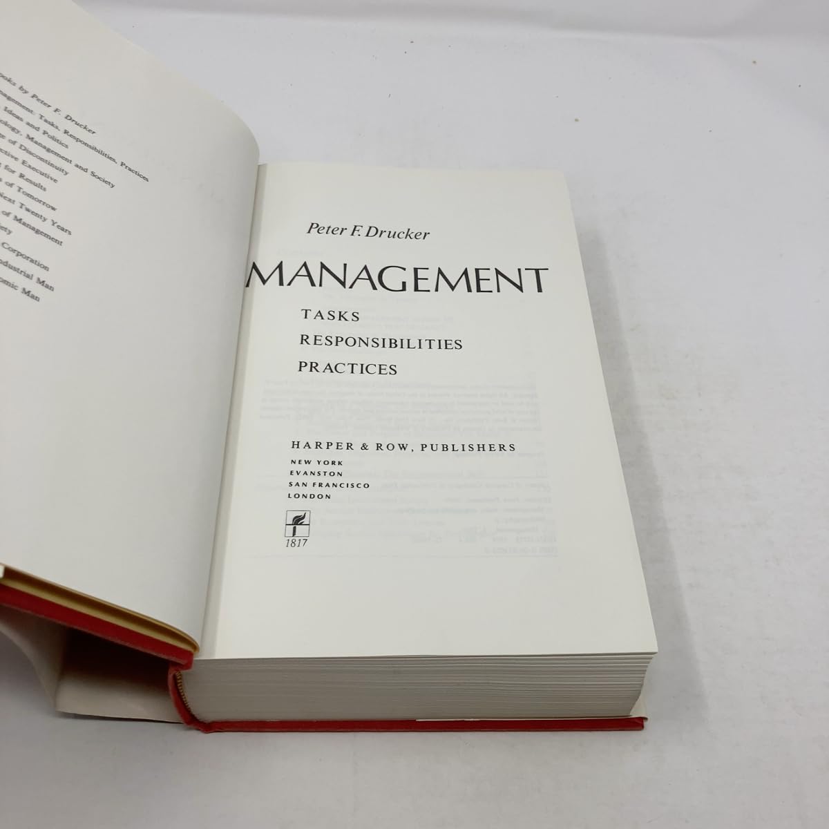 Management: Tasks Responsibilities Practices used book depot